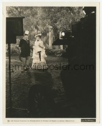 1h733 POPPY candid 8x10 key book still 1936 W.C. Fields filming again after 8 months of illness!