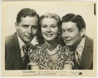 1h771 ROAD DEMON 8x10 still 1938 portrait of Joan Valerie between Tom Beck & Henry Arthur!