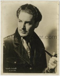 1h774 ROBERT DONAT 8x10.25 still 1930s great portrait in corduroy jacket with pipe by Stern!