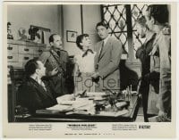 1h778 ROMAN HOLIDAY 8x10.25 still R1962 Audrey Hepburn, Gregory Peck & Eddie Albert with cops!