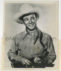 1h786 ROY ROGERS 7.25x9 radio publicity still 1948 when he started making The Roy Rogers Show!