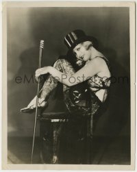 1h790 RUTH HIATT 8x10.25 still 1920s in a Mack Sennett comedy in a top hat & sexy outfit!