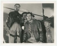 1h791 SABOTEUR 8x10 still 1942 Robert Cummings leave fire-damaged plane to visit dead friend's mom!