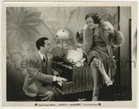 1h794 SAFETY IN NUMBERS 8x10.25 still 1930 Kathryn Crawford smiles at Buddy Rogers playing piano!