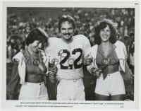 1h807 SEMI-TOUGH 8x10.25 still 1977 football player Burt Reynolds between two sexy cheerleaders!