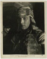 1h836 SON OF THE SHEIK 8x10 key book still 1926 best close portrait of Rudolph Valentino!