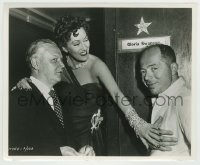 1h873 SUNSET BOULEVARD candid 8.25x10 still 1950 Gloria Swanson & Billy Wilder by her dressing room!