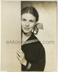 1h528 KITTY FOYLE 7.25x9.25 still 1940 Ginger Rogers in sailor suit peeking around the corner!