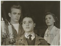 1h760 REBEL WITHOUT A CAUSE 7.25x9.5 still 1955 James Dean, Natalie Wood & Sal Mineo in mansion!