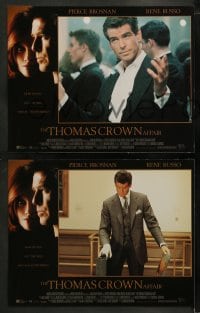 1k342 THOMAS CROWN AFFAIR 8 LCs 1999 Pierce Brosnan, Rene Russo, Denis Leary!