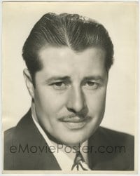 1m548 DON AMECHE deluxe 11x14 still 1940s head & shoulders portrait with trademark mustache!