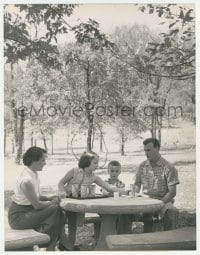 1m553 EDDY ARNOLD deluxe 10.5x13.5 still 1954 with his wife, daughter & son on their 107-acre farm!