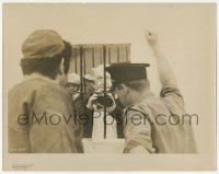 1m561 EXODUS candid deluxe 11x14 still 1961 director Otto Preminger with camera inside jail cell!