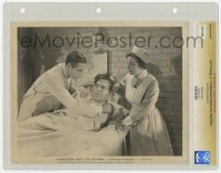 1m088 FRANKENSTEIN MEETS THE WOLF MAN slabbed 8x10 still 1943 doctor & nurse hold down Lon Chaney!