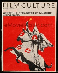 1m388 FILM CULTURE magazine Spring-Summer 1965 D.W. Griffith's A Birth of a Nation cover story!