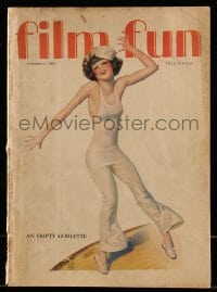 1m392 FILM FUN magazine September 1925 wonderful sexy early signed cover art by Enoch Bolles!