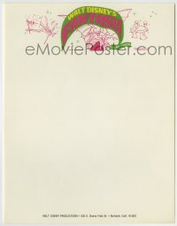 1m122 FANTASIA 9x11 letterhead R1970 Disney classic musical, great psychedelic fantasy artwork!