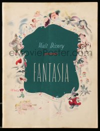 1m290 FANTASIA souvenir program book 1942 Mickey Mouse, Walt Disney musical cartoon classic!