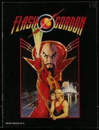 1m296 FLASH GORDON souvenir program book 1980 Richard Amsel art of Sam Jones & Max Von Sydow!