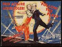 1m297 FOLLOW THE FLEET English souvenir program book 1936 Fred Astaire, Ginger Rogers, Berlin