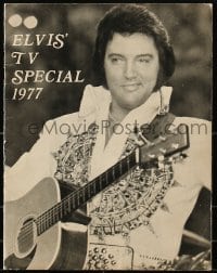 1m220 ELVIS IN CONCERT fan club promo brochure 1977 about his last TV special after his passing!