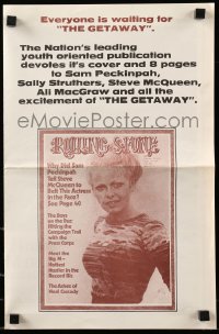 1m222 GETAWAY promo brochure 1972 reprints Rolling Stone cover & rave 8-page article!