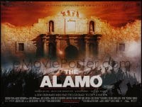 1t418 ALAMO DS British quad 2004 Billy Bob Thornton as Davy Crockett, Dennis Quaid, Texas history!