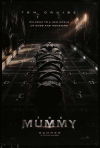 1z746 MUMMY teaser DS 1sh 2017 Tom Cruise, Sofia Boutella, sarcophagus on airplane, Summer!