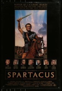 2k805 SPARTACUS DS 1sh R1991 classic Stanley Kubrick & Kirk Douglas epic!