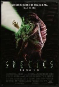 2k806 SPECIES DS 1sh 1995 sexy alien Natasha Henstridge, Ben Kingsley, sci-fi/horror, our time is up!