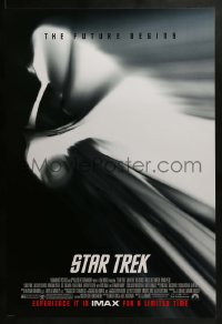 2k820 STAR TREK IMAX DS 1sh 2009 J.J. Abrams, cool image of Enterprise, the future begins!