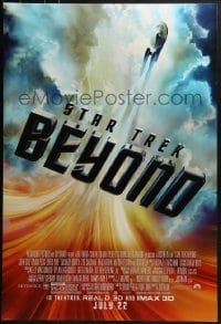 2k824 STAR TREK BEYOND advance DS 1sh 2016 incredible image of the Starship Enterprise in flight!