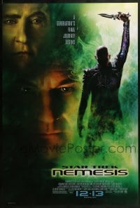 2k835 STAR TREK: NEMESIS advance DS 1sh 2002 Patrick Stewart, a generation's final journey begins!