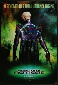 2k836 STAR TREK: NEMESIS teaser 1sh 2002 evil Tom Hardy, a generation's final journey begins!