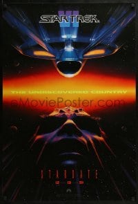 2k831 STAR TREK VI teaser 1sh 1991 William Shatner, Leonard Nimoy, Stardate 12-13-91!