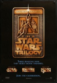 2k840 STAR WARS TRILOGY style F 1sh 1997 George Lucas, Empire Strikes Back, Return of the Jedi!