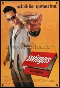 2k862 SWINGERS 1sh 1996 partying Vince Vaughn with giant martini, directed by Doug Liman!