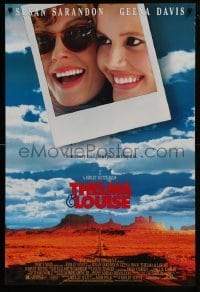 2k881 THELMA & LOUISE 1sh 1991 Susan Sarandon, Geena Davis, Ridley Scott feminist classic!