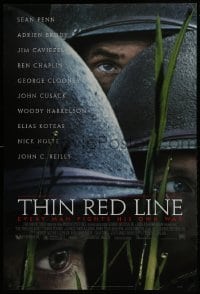 2k884 THIN RED LINE style B 1sh 1998 Sean Penn, Woody Harrelson & Jim Caviezel in WWII!