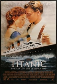 2k897 TITANIC style B revised int'l DS 1sh 1997 Leonardo DiCaprio & Winslet, James Cameron!