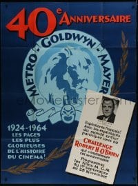 2p706 40E ANNIVERSAIRE METRO-GOLDWYN-MAYER French 1p 1964 MGM simultaneous worldwide showing!