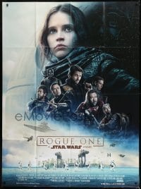 2p949 ROGUE ONE French 1p 2016 A Star Wars Story, Felicity Jones, top cast montage, Death Star!