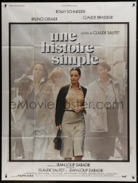 2p955 SIMPLE STORY French 1p 1980 Romy Schneider in Claude Sautet's Une histoire simple!