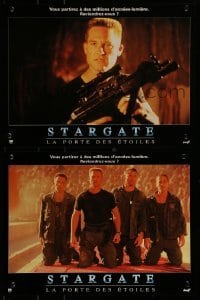 2p662 STARGATE 12 French LCs 1994 Kurt Russell, James Spader, a million light years from home!