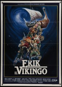 2p512 ERIK THE VIKING Italian 1p 1990 Tim Robbins, John Cleese, Terry Jones, different Casaro art!