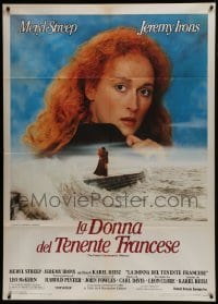 2p522 FRENCH LIEUTENANT'S WOMAN Italian 1p 1981 super close photo of Meryl Streep, Harold Pinter!