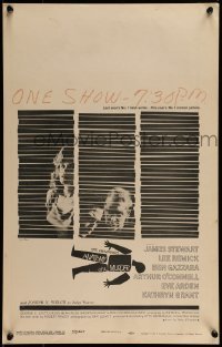 2p228 ANATOMY OF A MURDER WC 1959 different Saul Bass silhouette & stars behind blinds image!