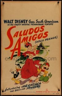 2p382 SALUDOS AMIGOS WC 1944 Walt Disney goes South American with Donald Duck & Joe Carioca!