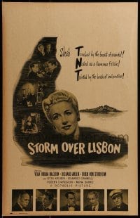 2p393 STORM OVER LISBON WC 1944 Vera Ralston, Erich von Stroheim & Richard Arlen, cool montage!