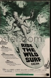 2p097 RIDE THE WILD SURF pressbook 1964 ultimate posters for surfers to display on their wall!